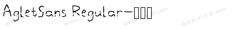 AgletSans Regular字体转换